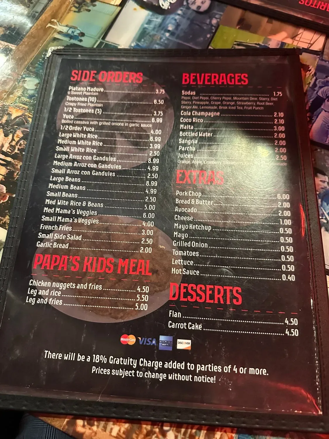 Menu 2