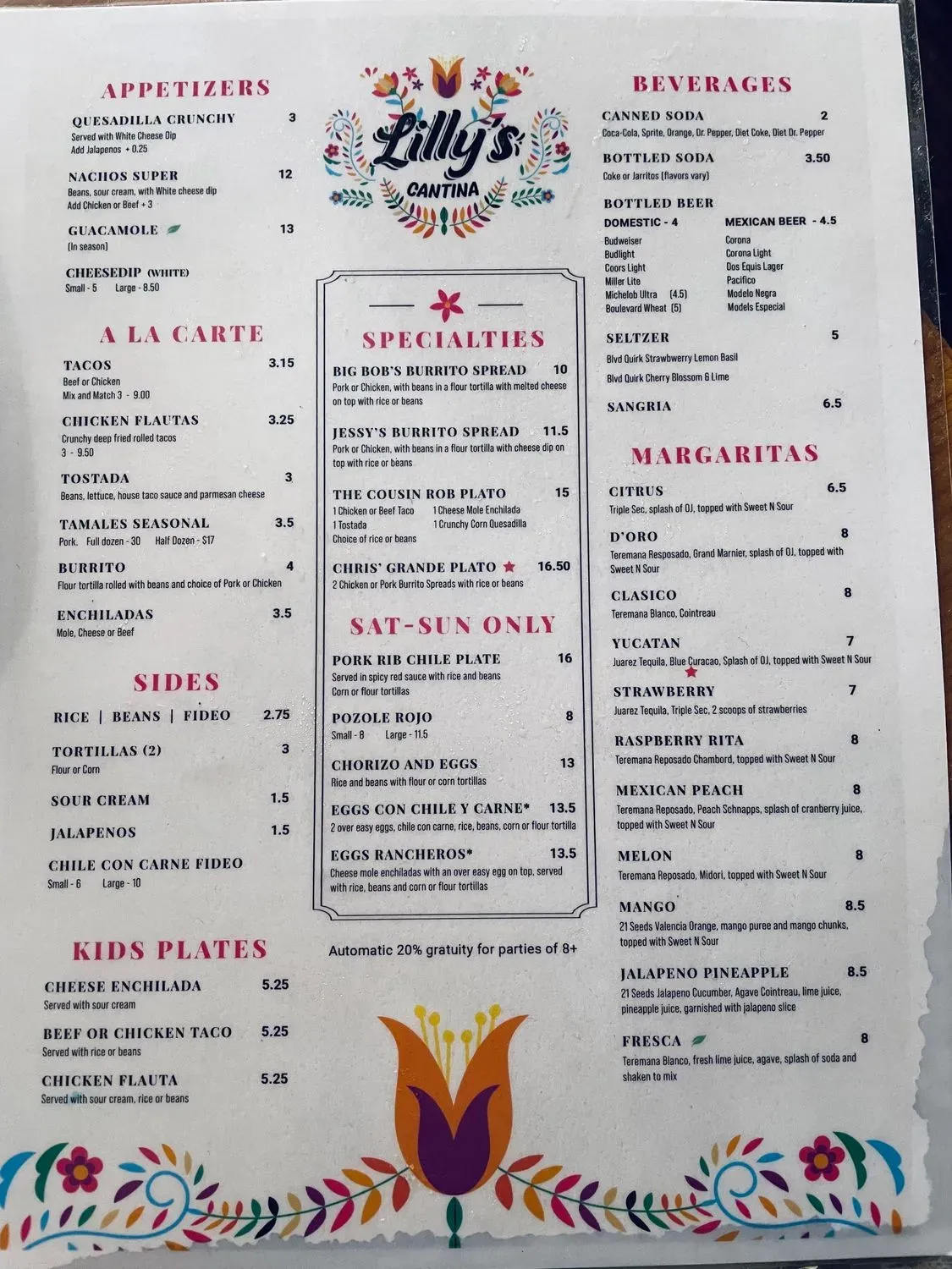 Menu 2