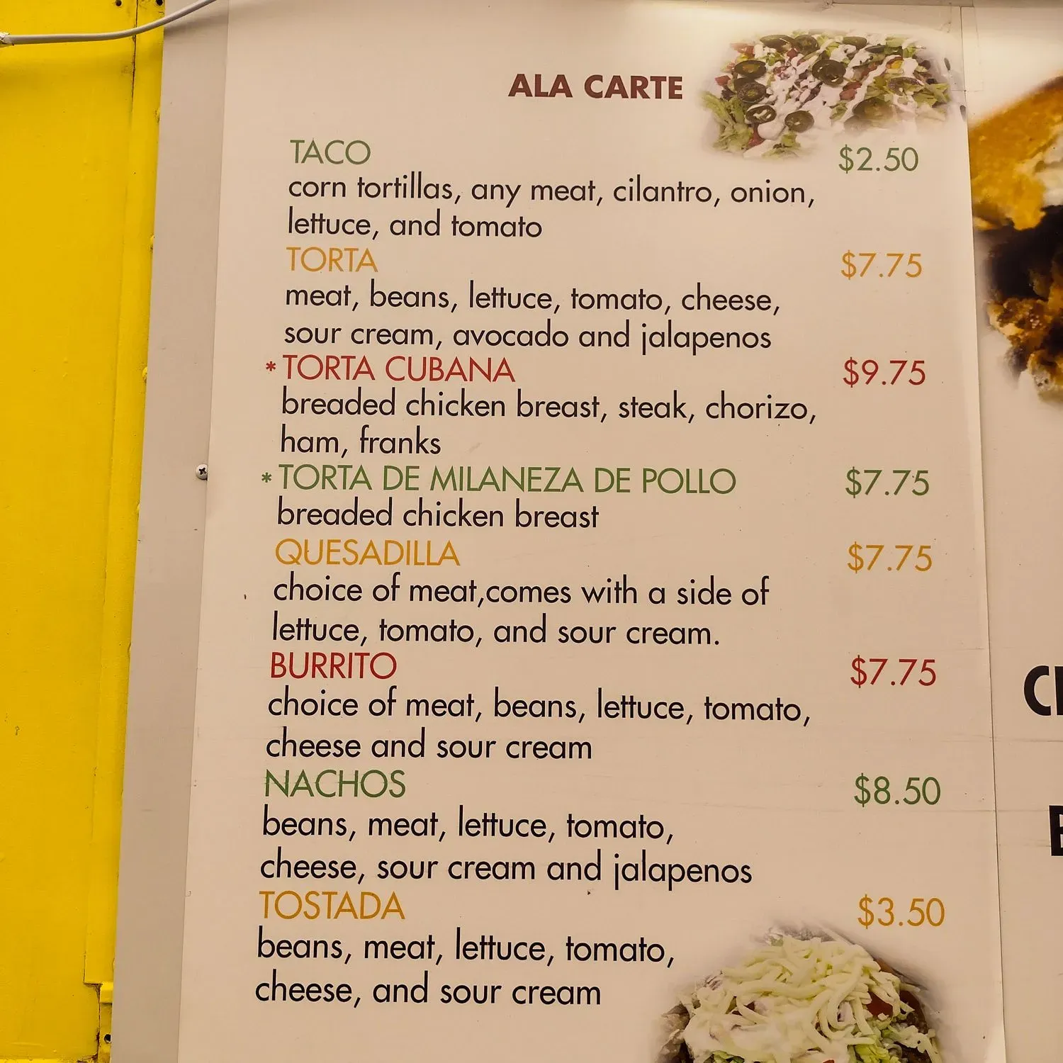 Menu 1