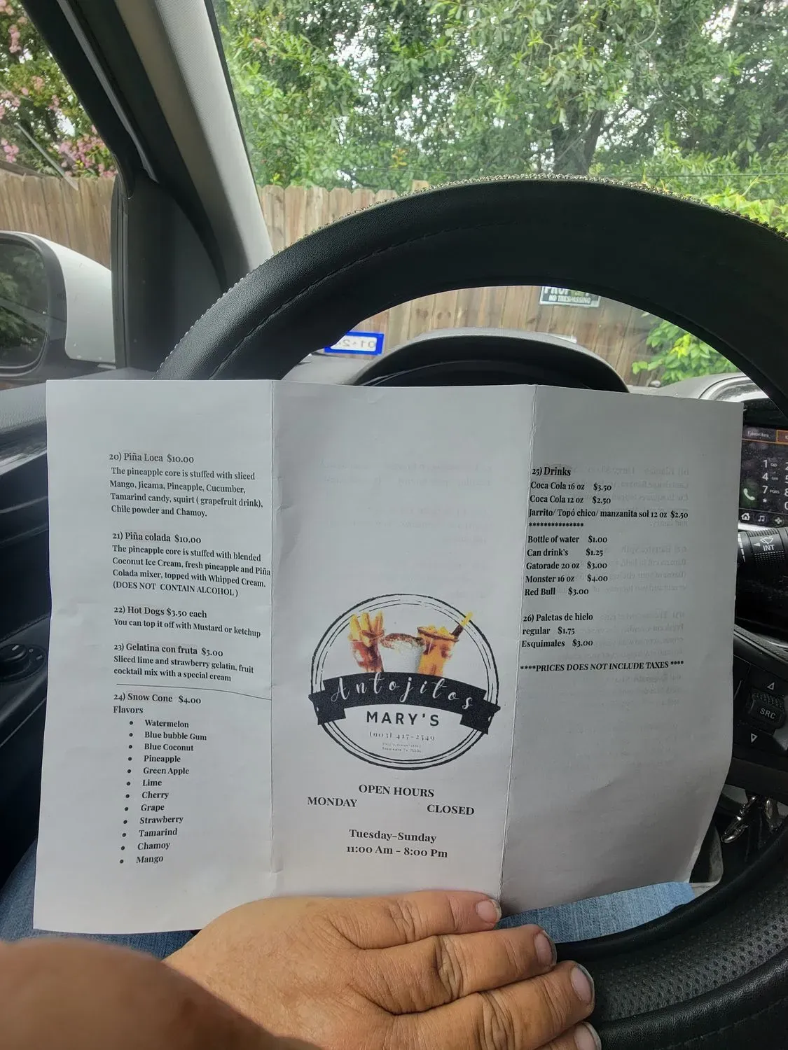 Menu 5