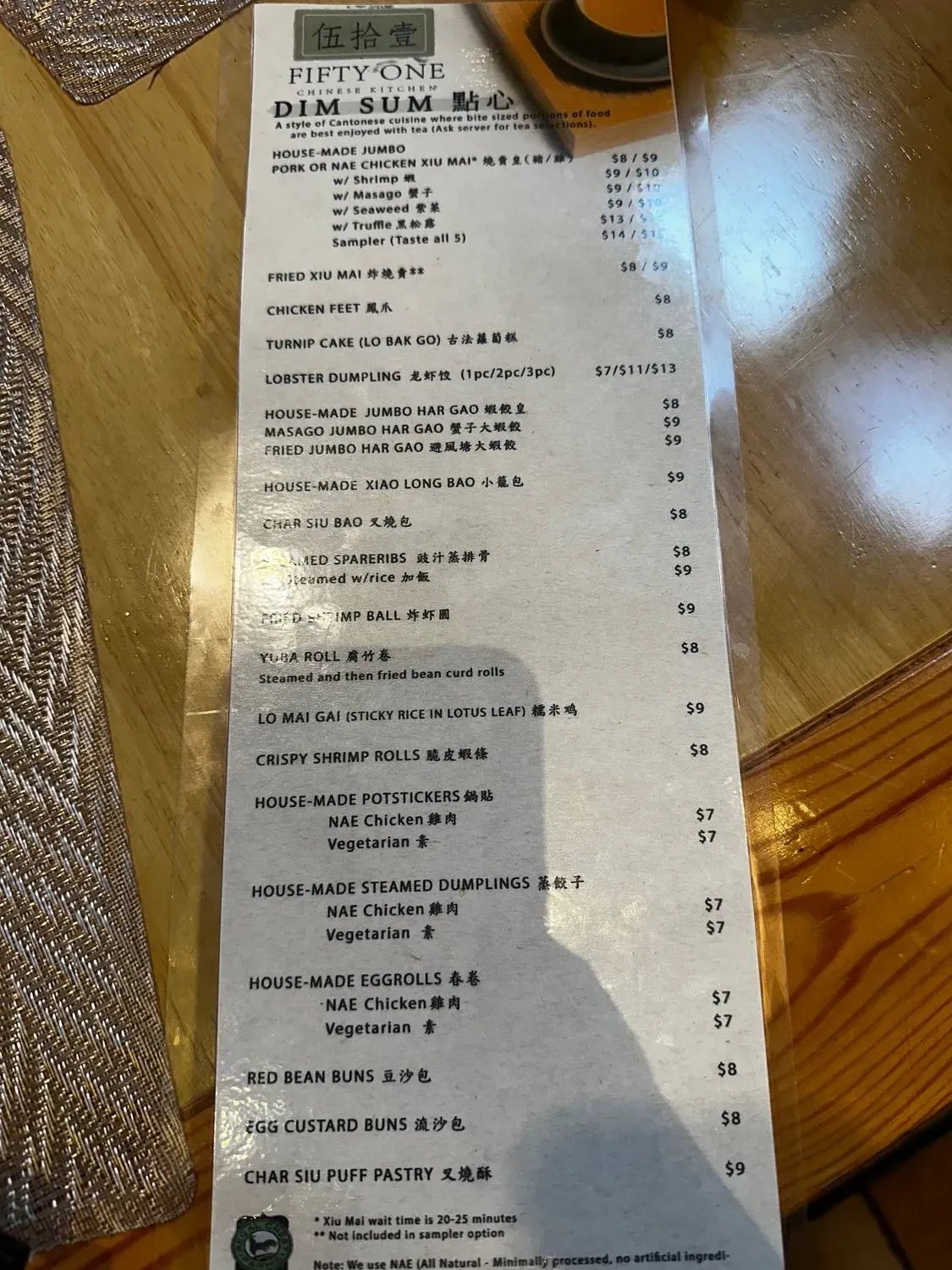 Menu 5