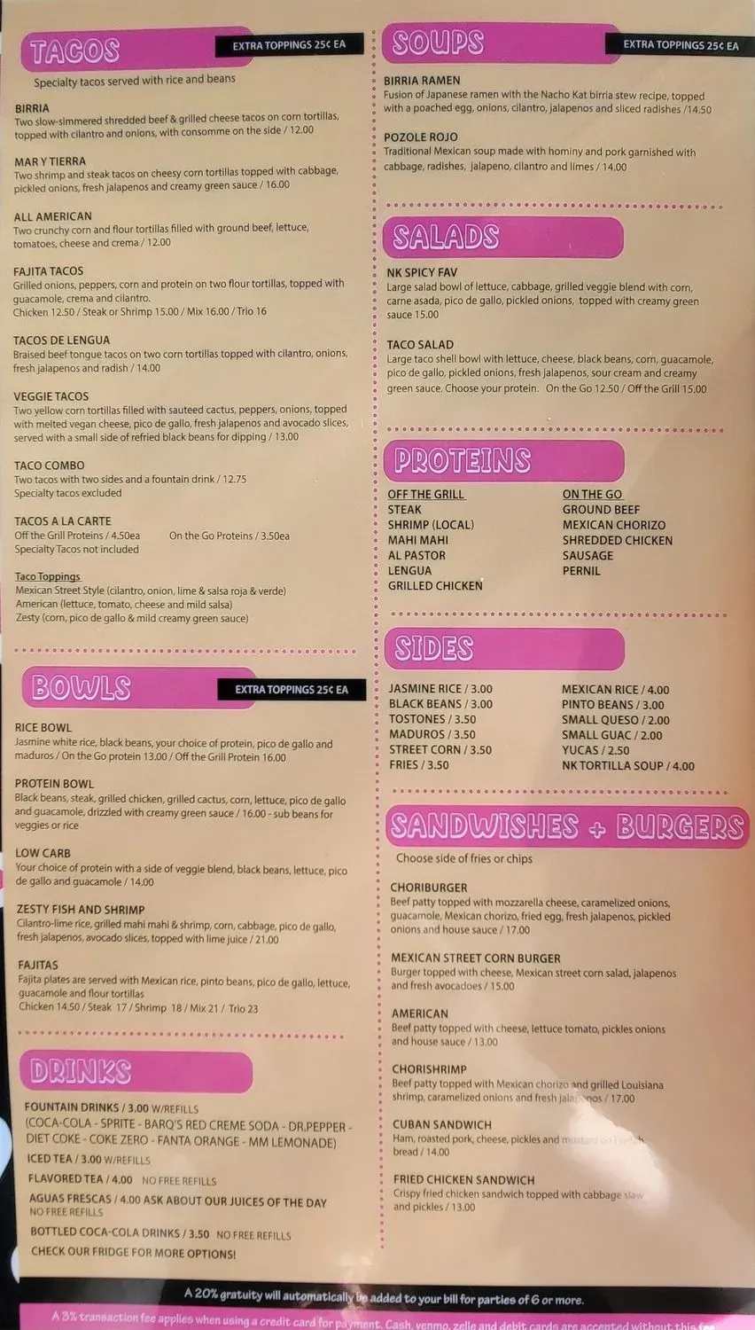 Menu 6