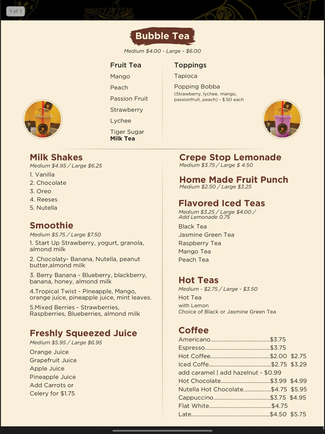 Menu 2