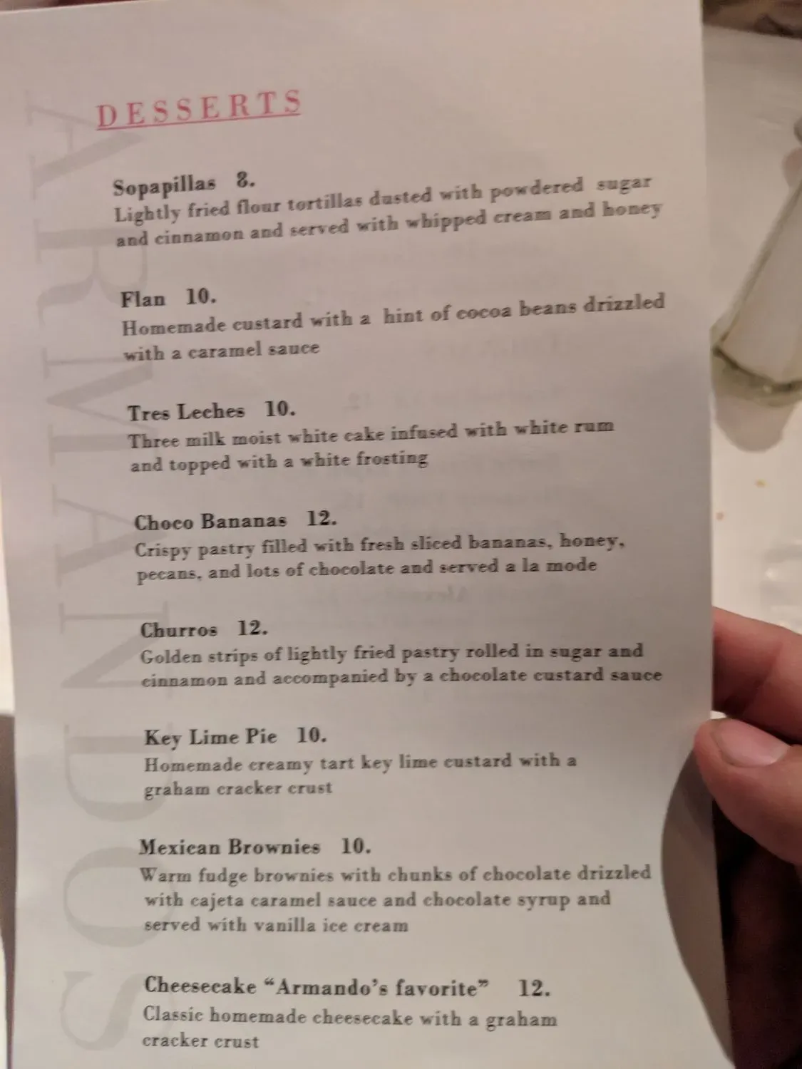 Menu 5