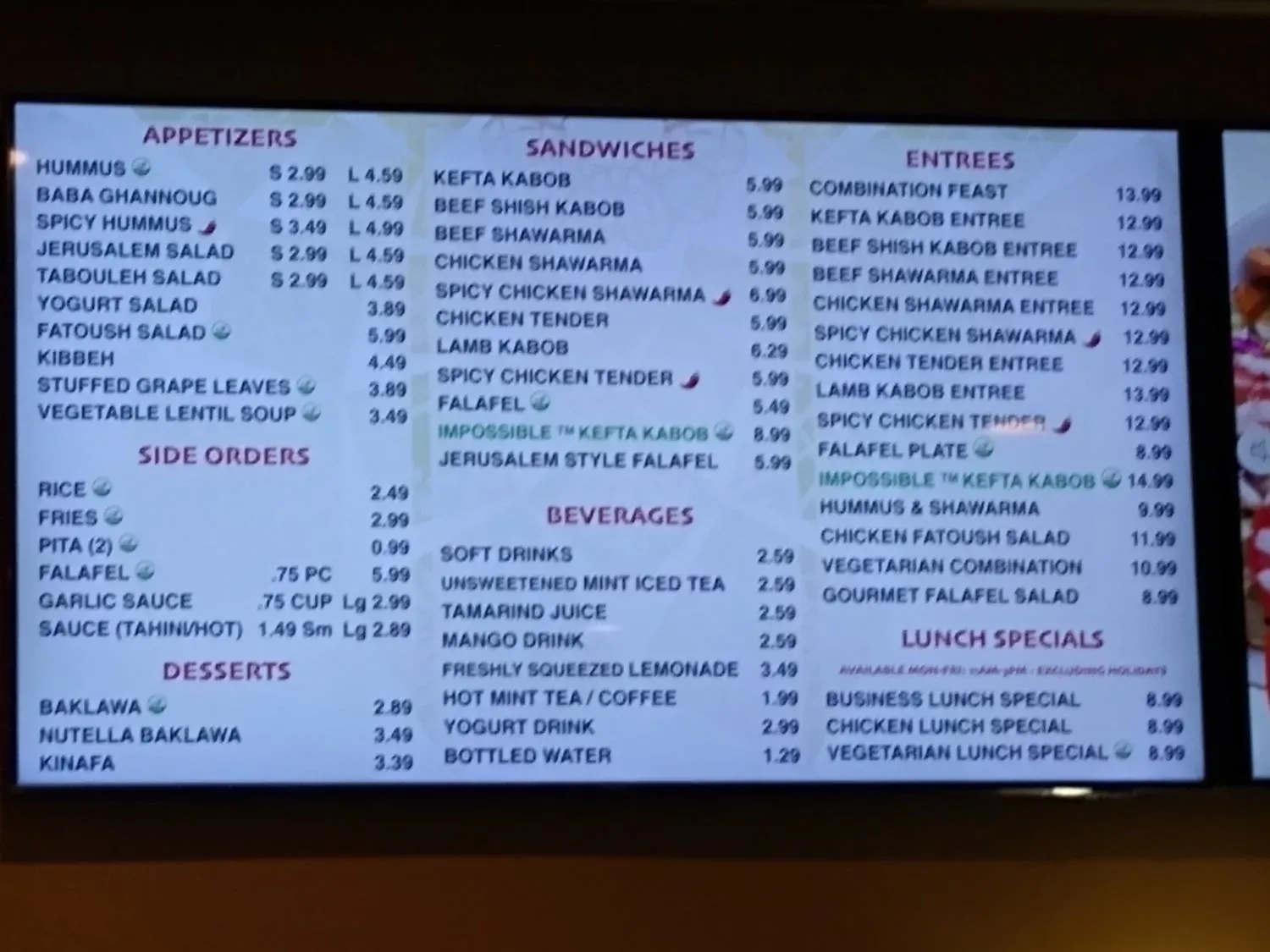 Menu 3