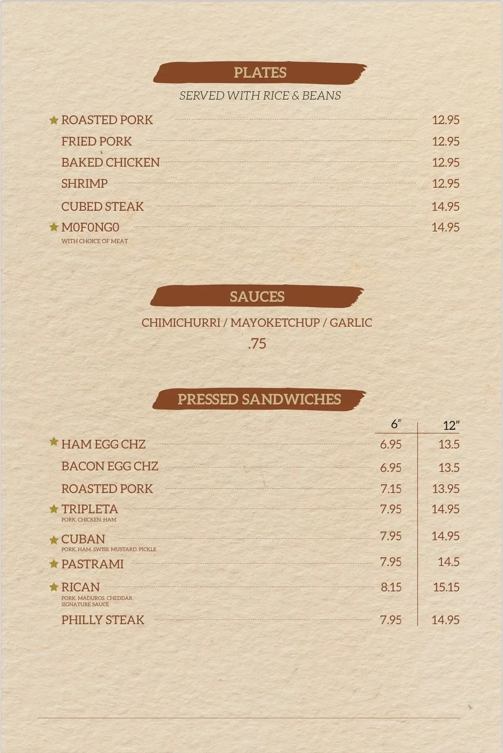 Menu 2