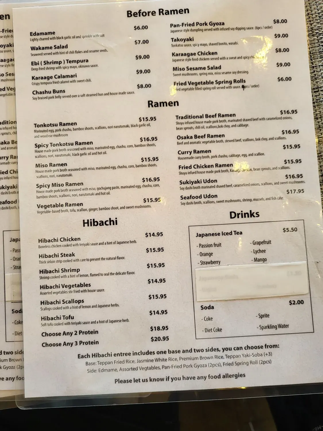 Menu 1