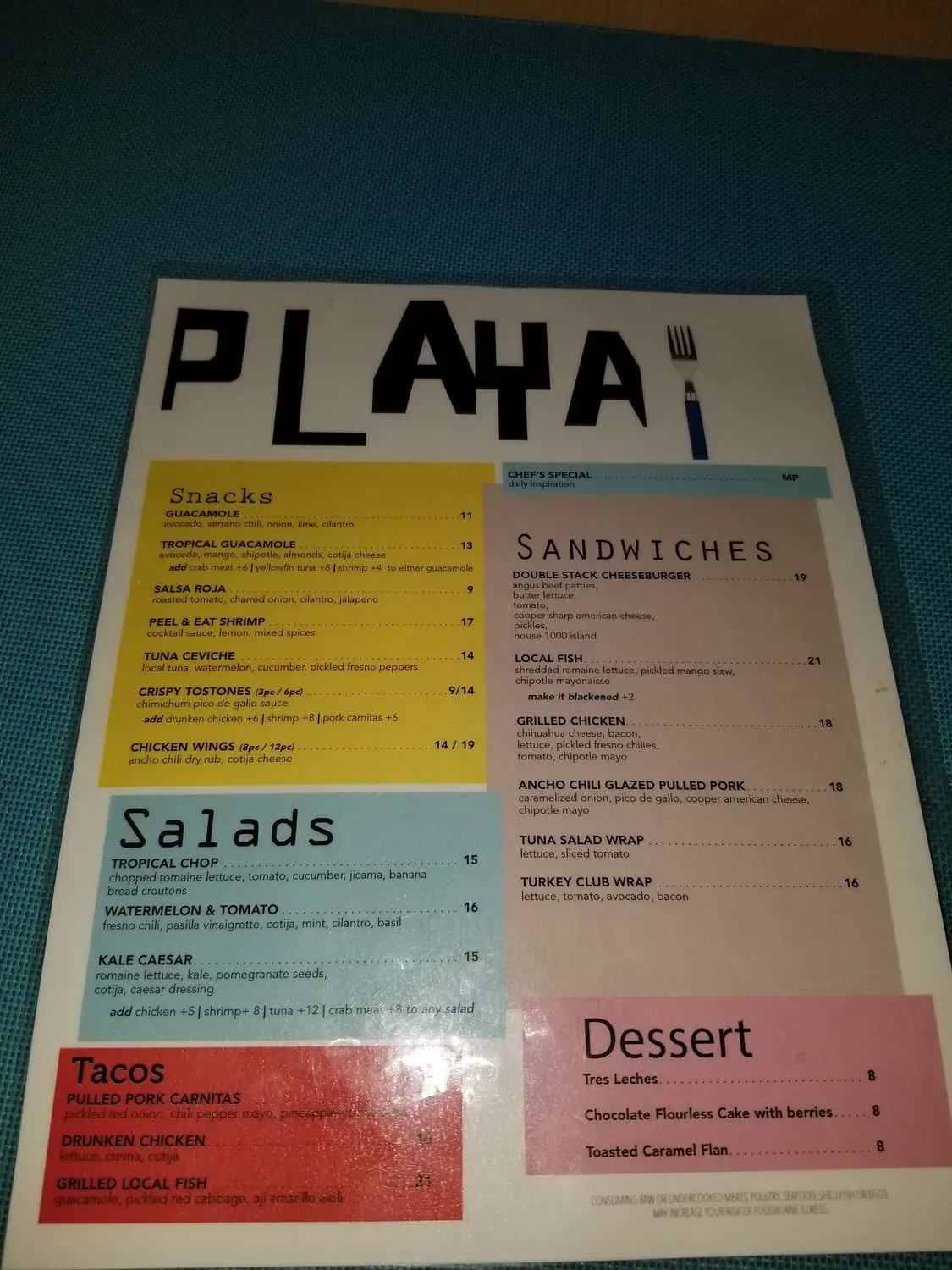 Menu 5