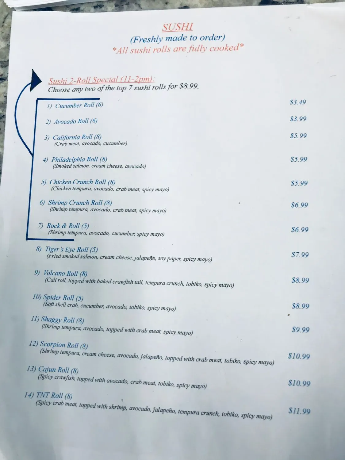 Menu 2