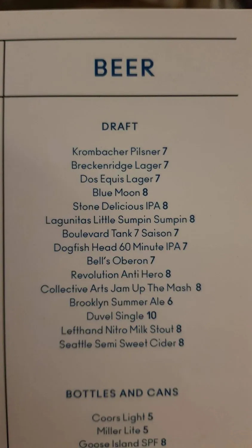 Menu 5