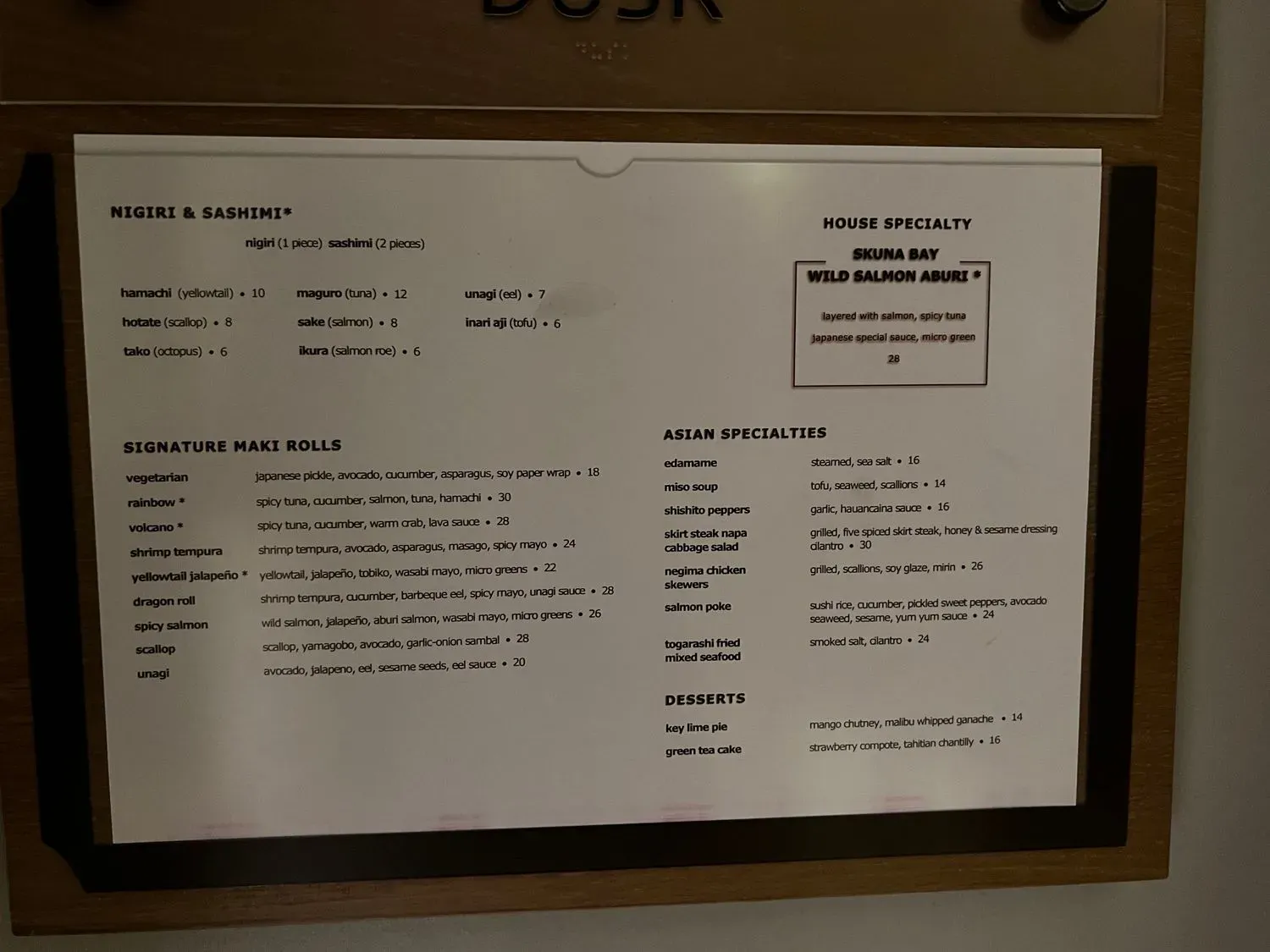 Menu 2