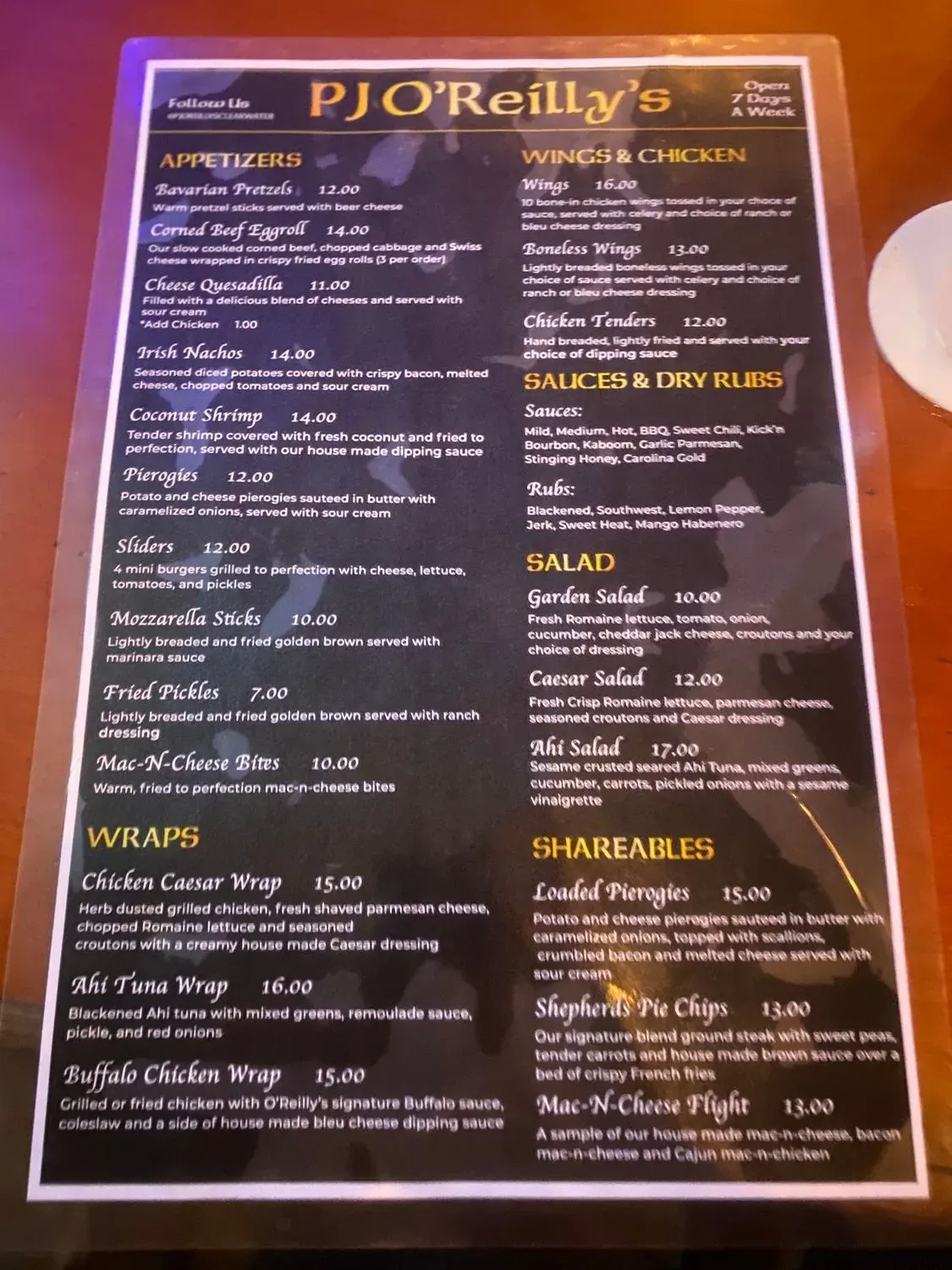 Menu 5