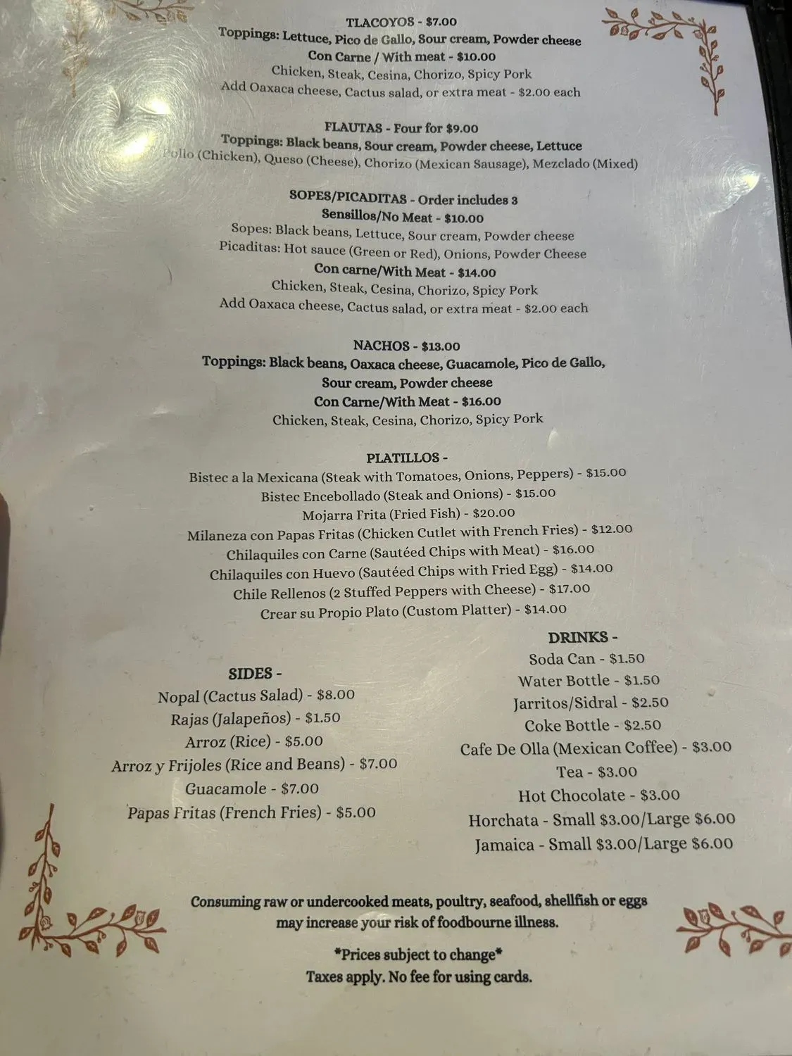 Menu 1