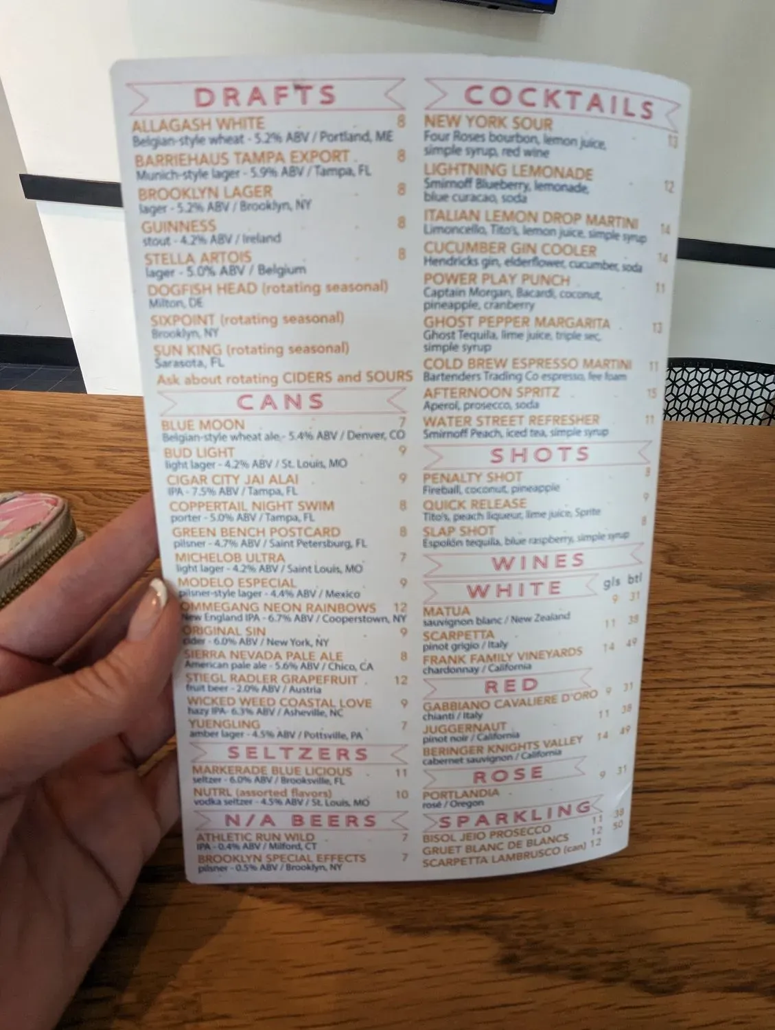 Menu 5