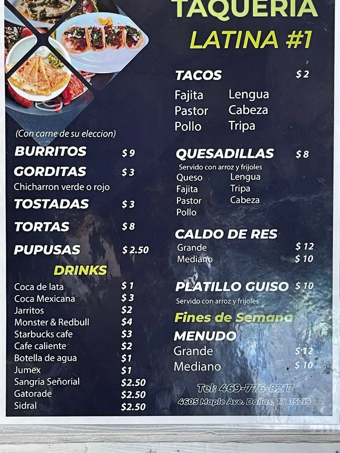 Menu 1