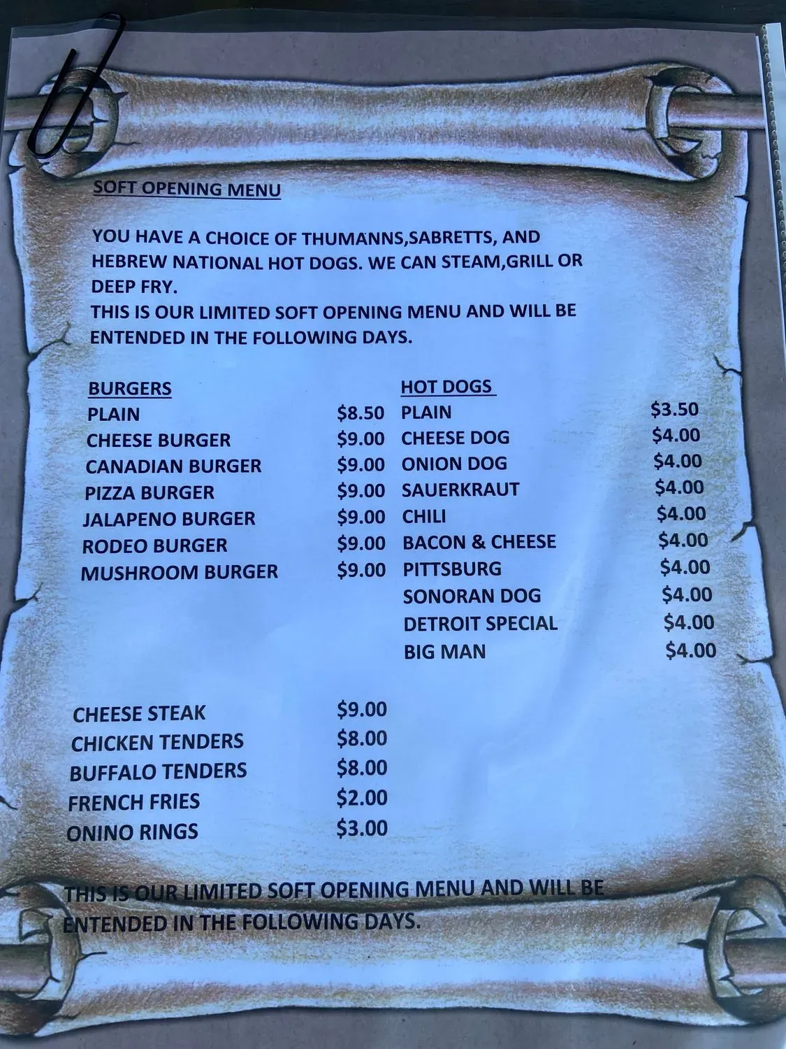 Menu 2