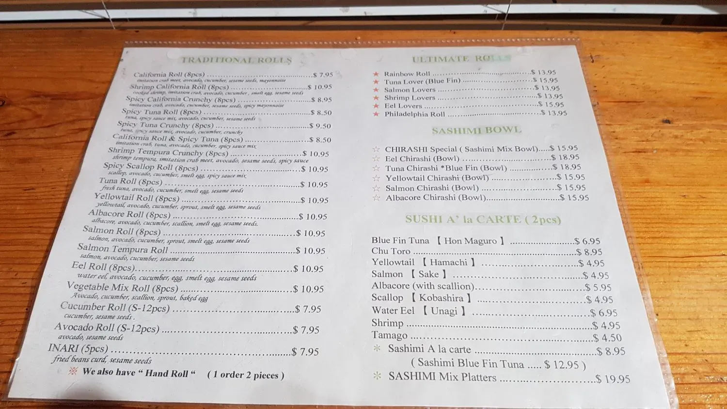 Menu 2