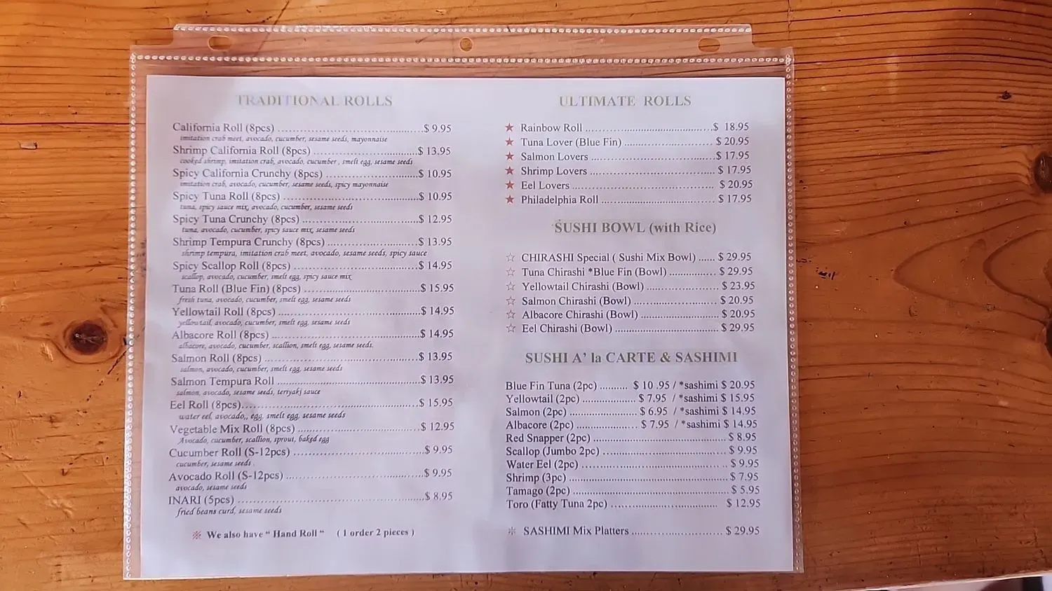 Menu 2