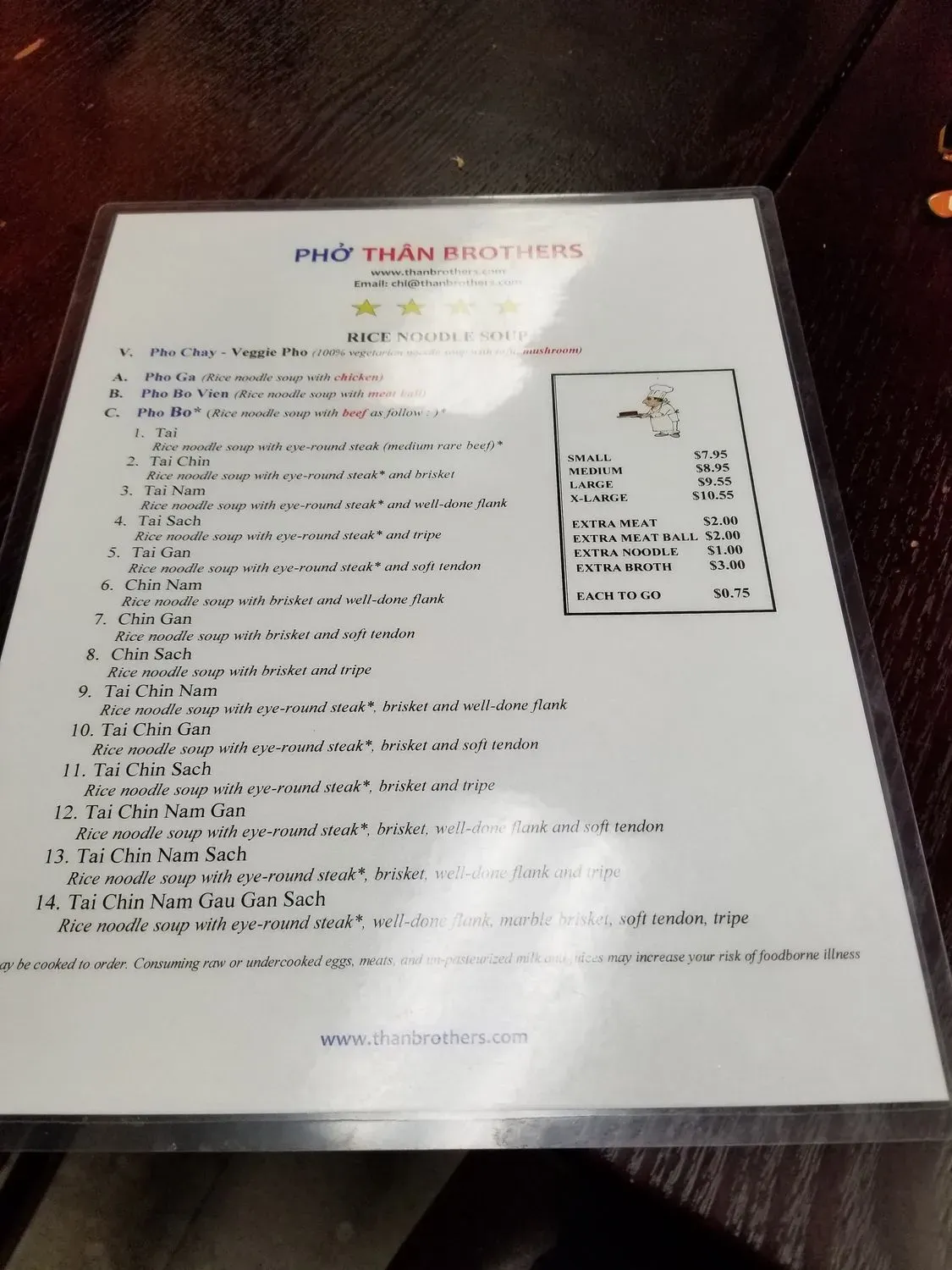 Menu 5