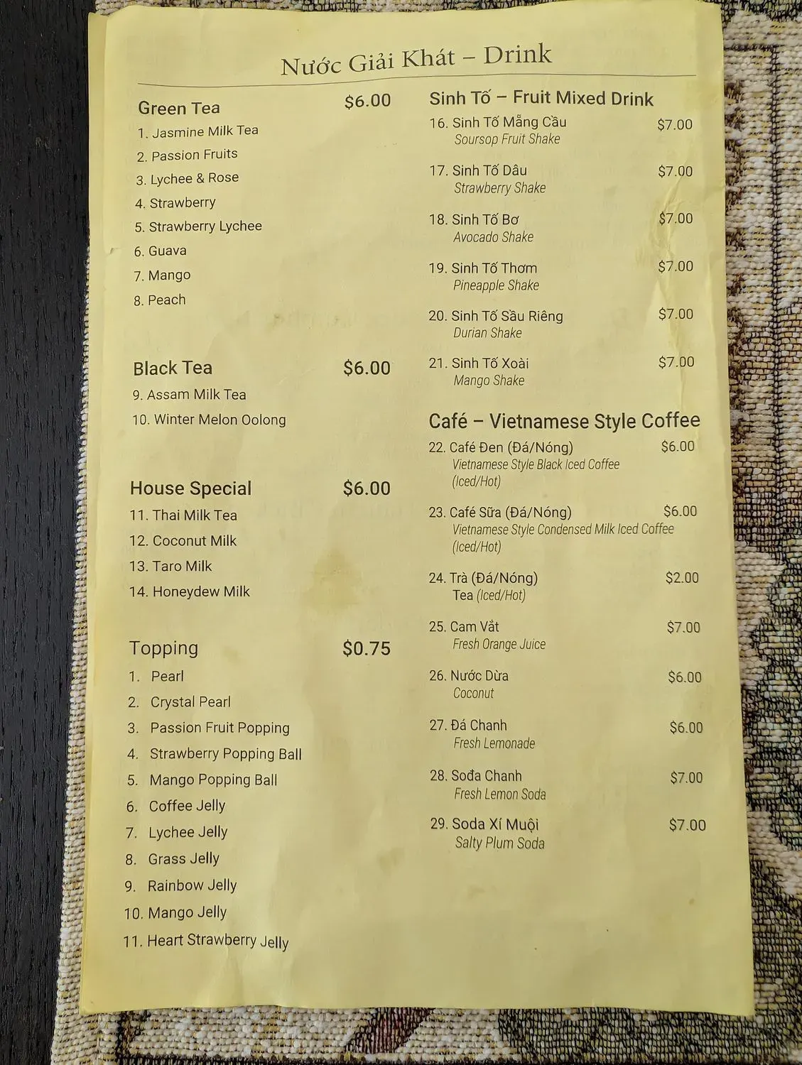 Menu 5