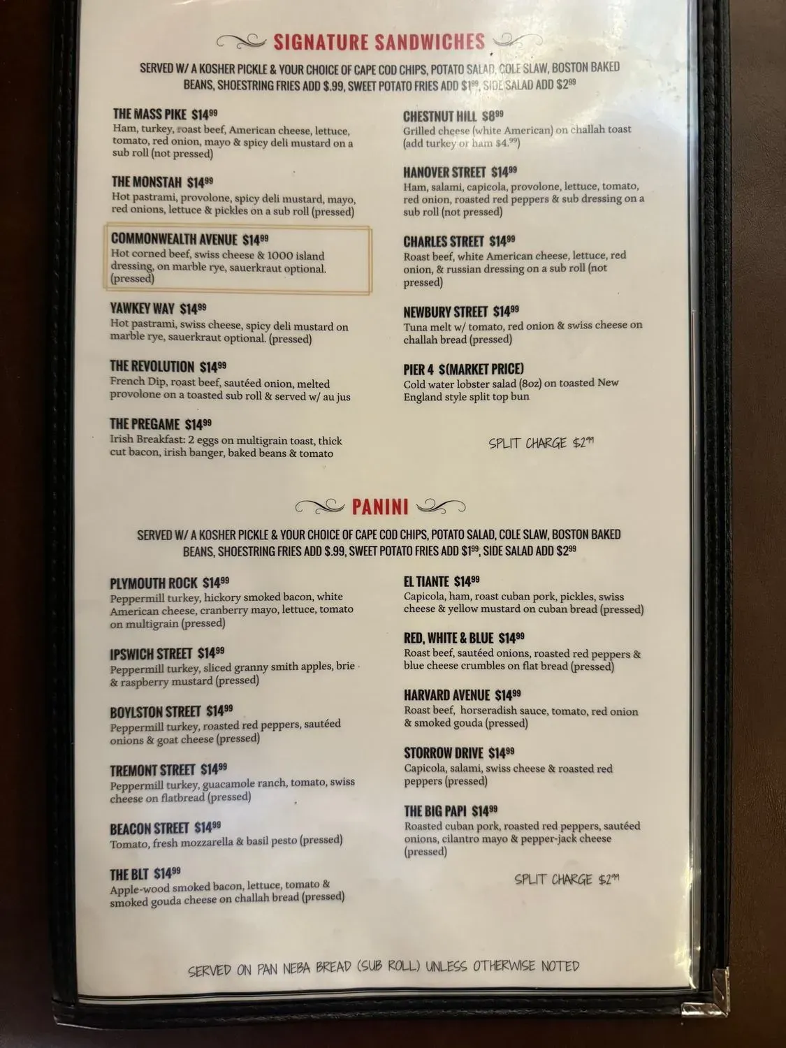 Menu 1