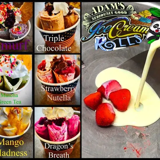 Adam's Rolled IceCream Menu El Paso, TX Checkle