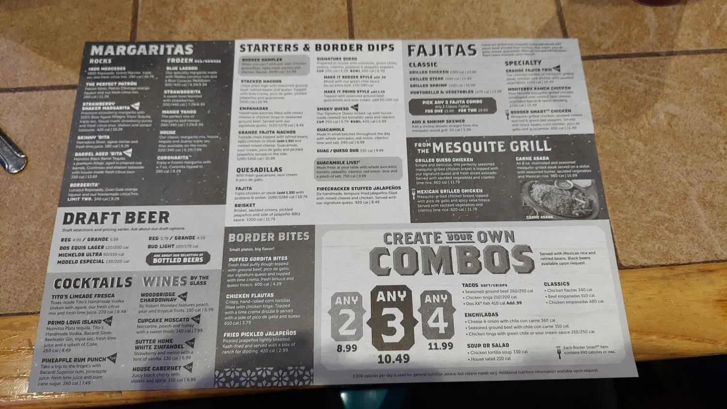 On The Border Mexican Grill & Cantina Menu - Updated November 2025