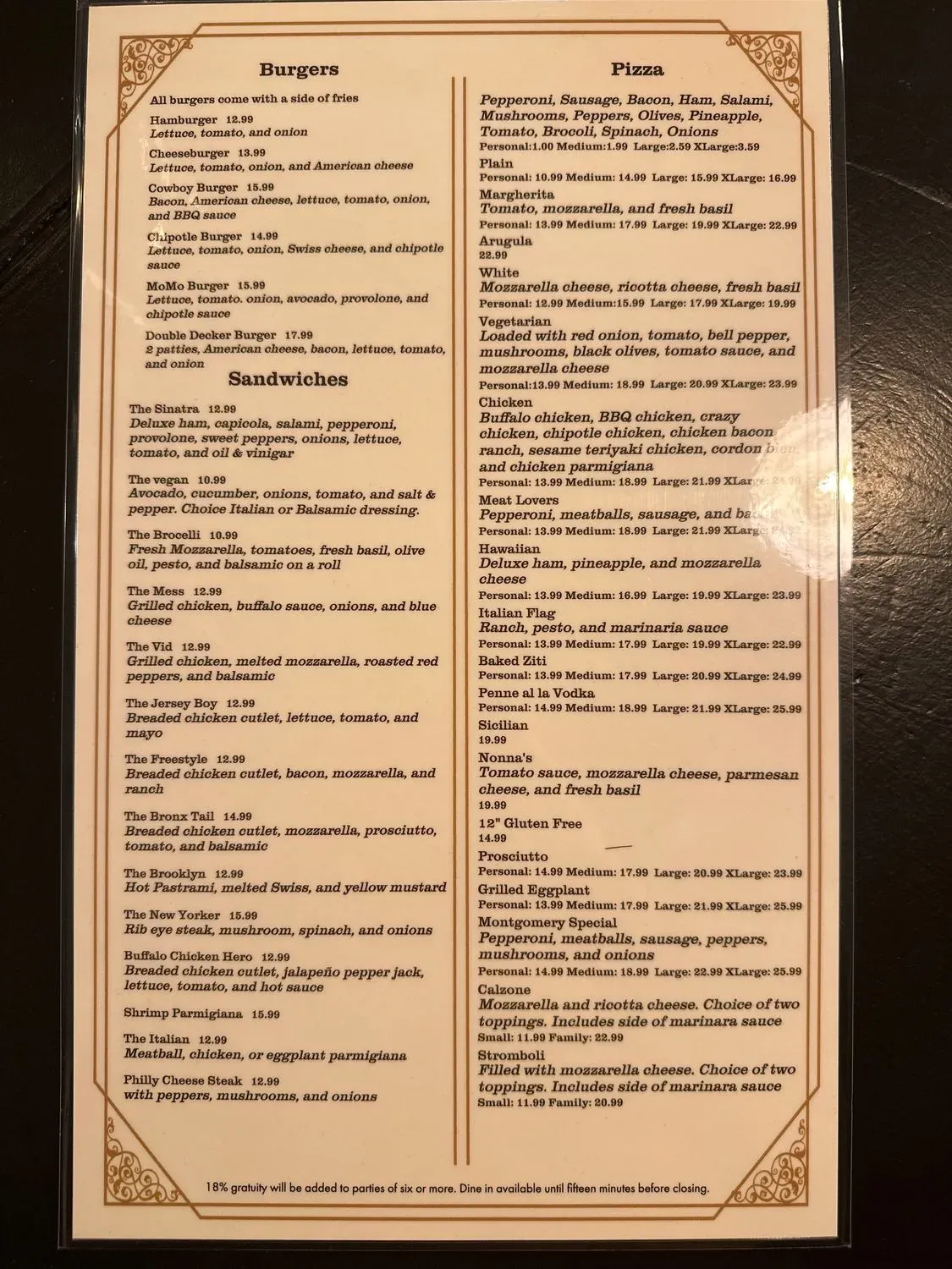 Menu 1