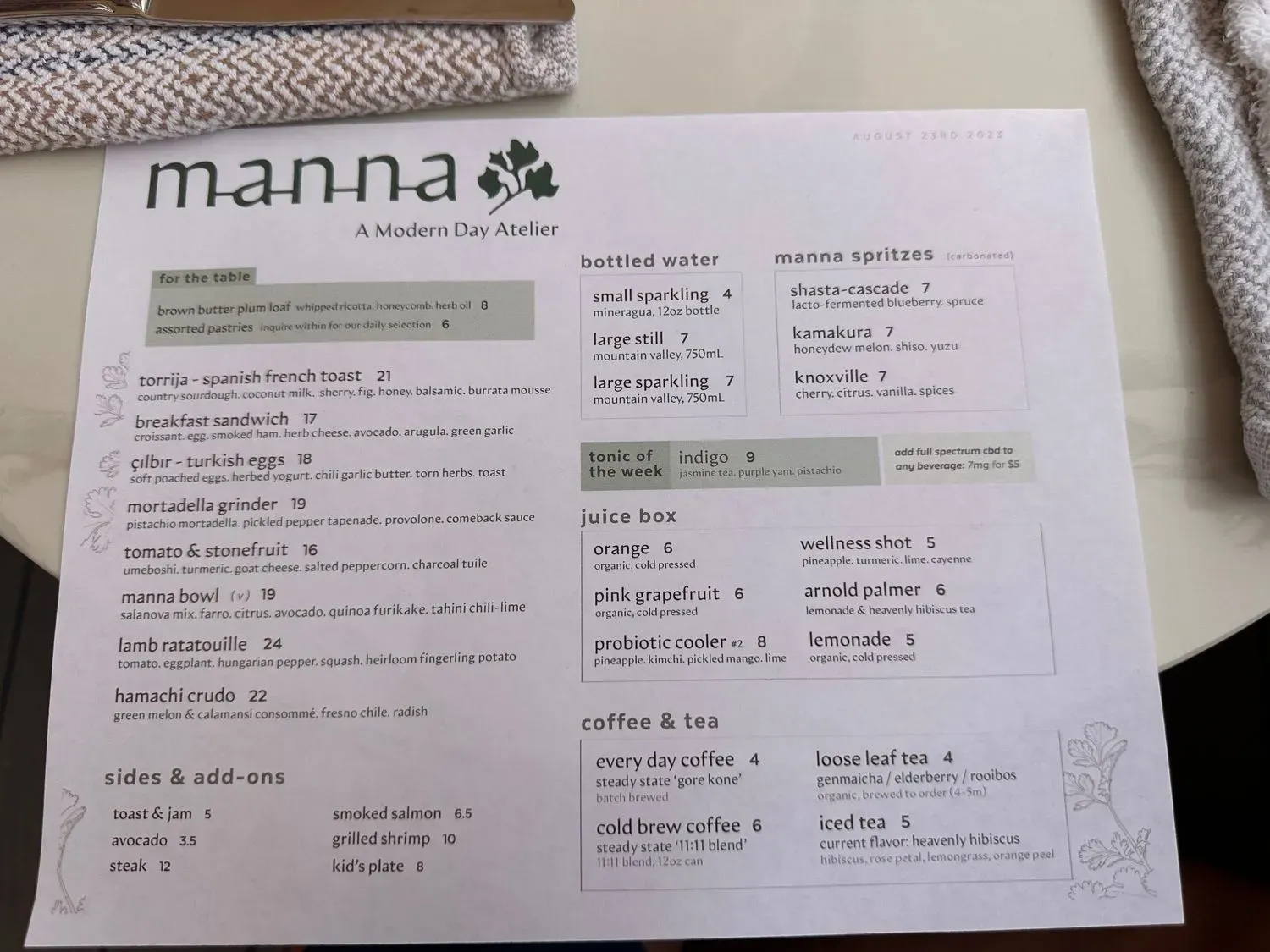 Menu 2