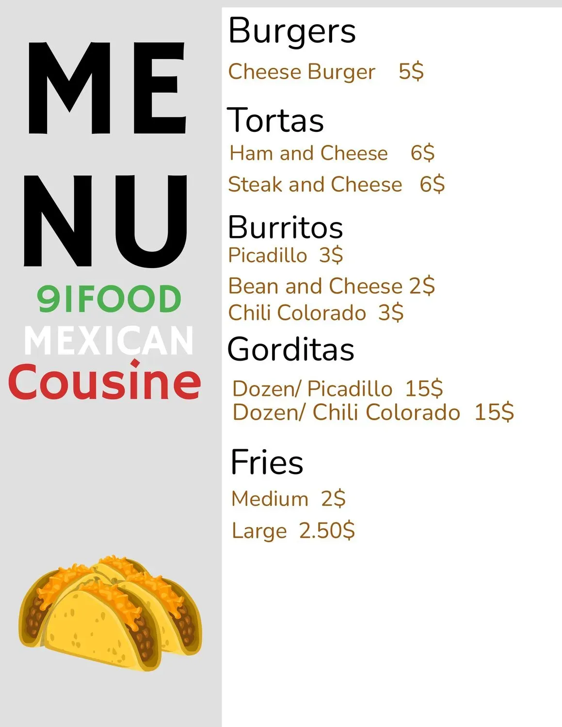 Menu 2