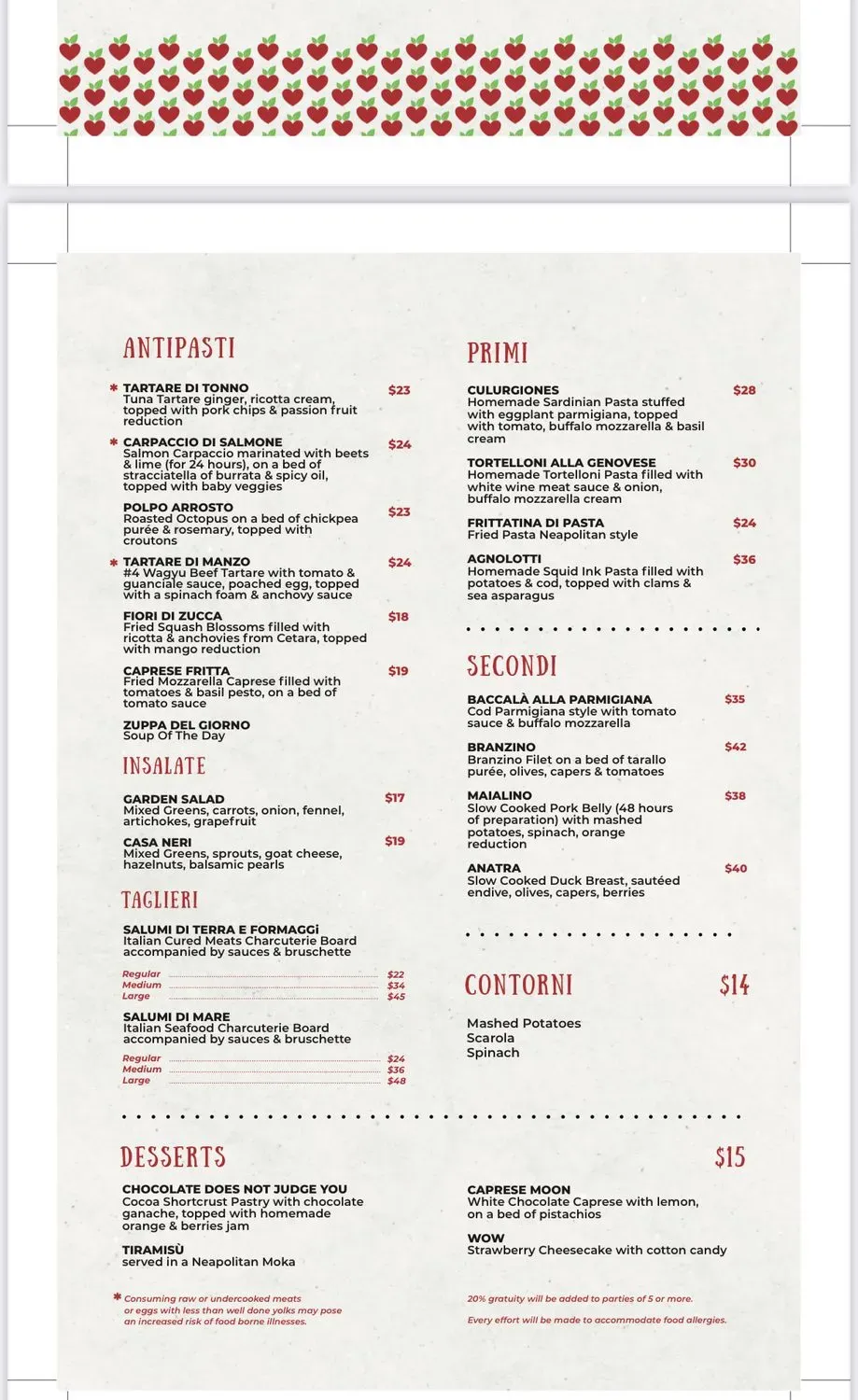 Menu 1