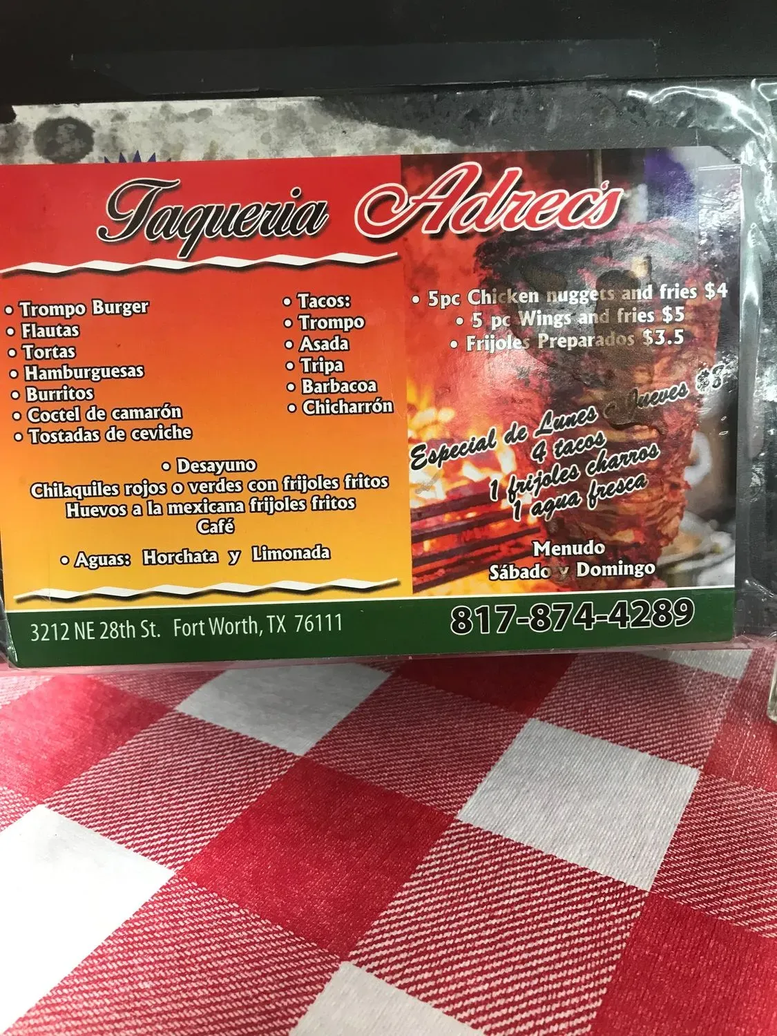 Menu 1