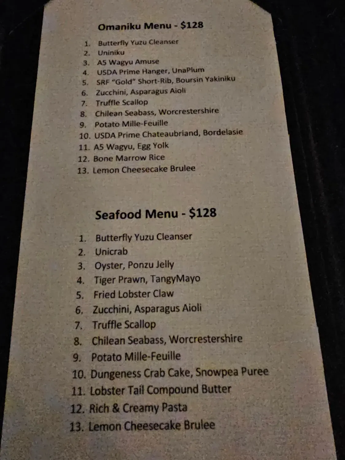 Menu 6