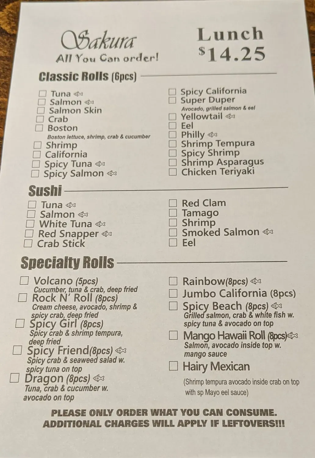 Menu 1