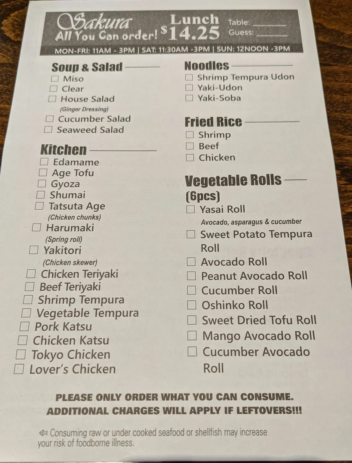 Menu 2