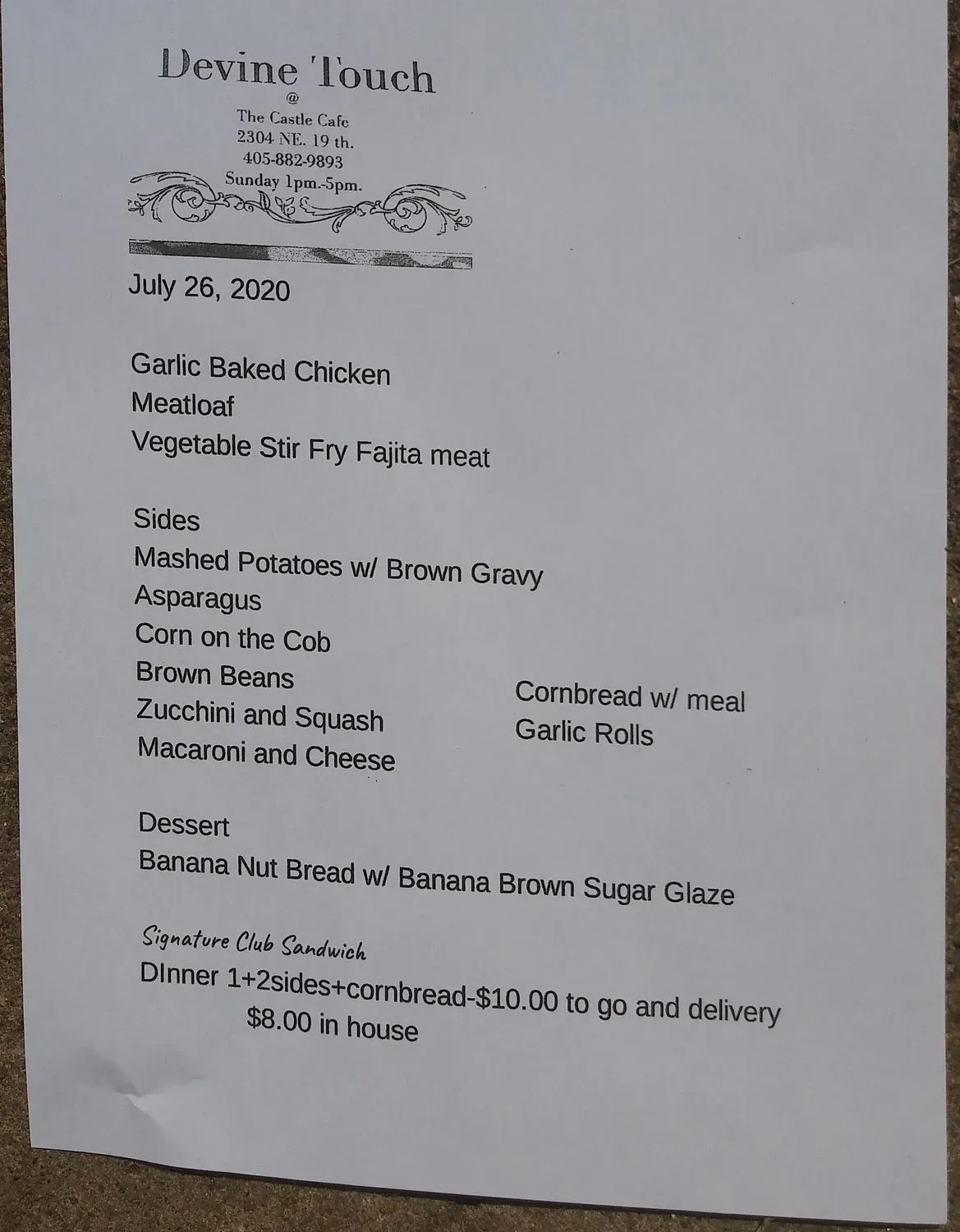 Menu 2