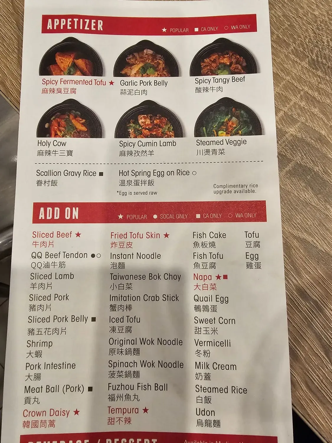 Menu 4