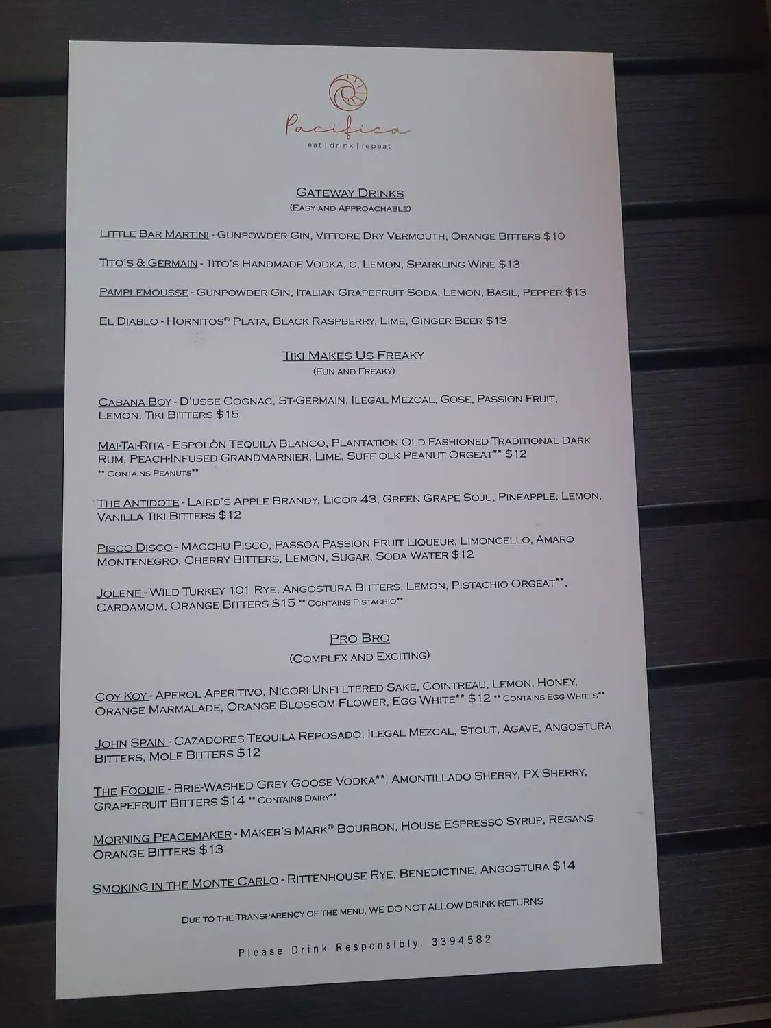 Menu 5