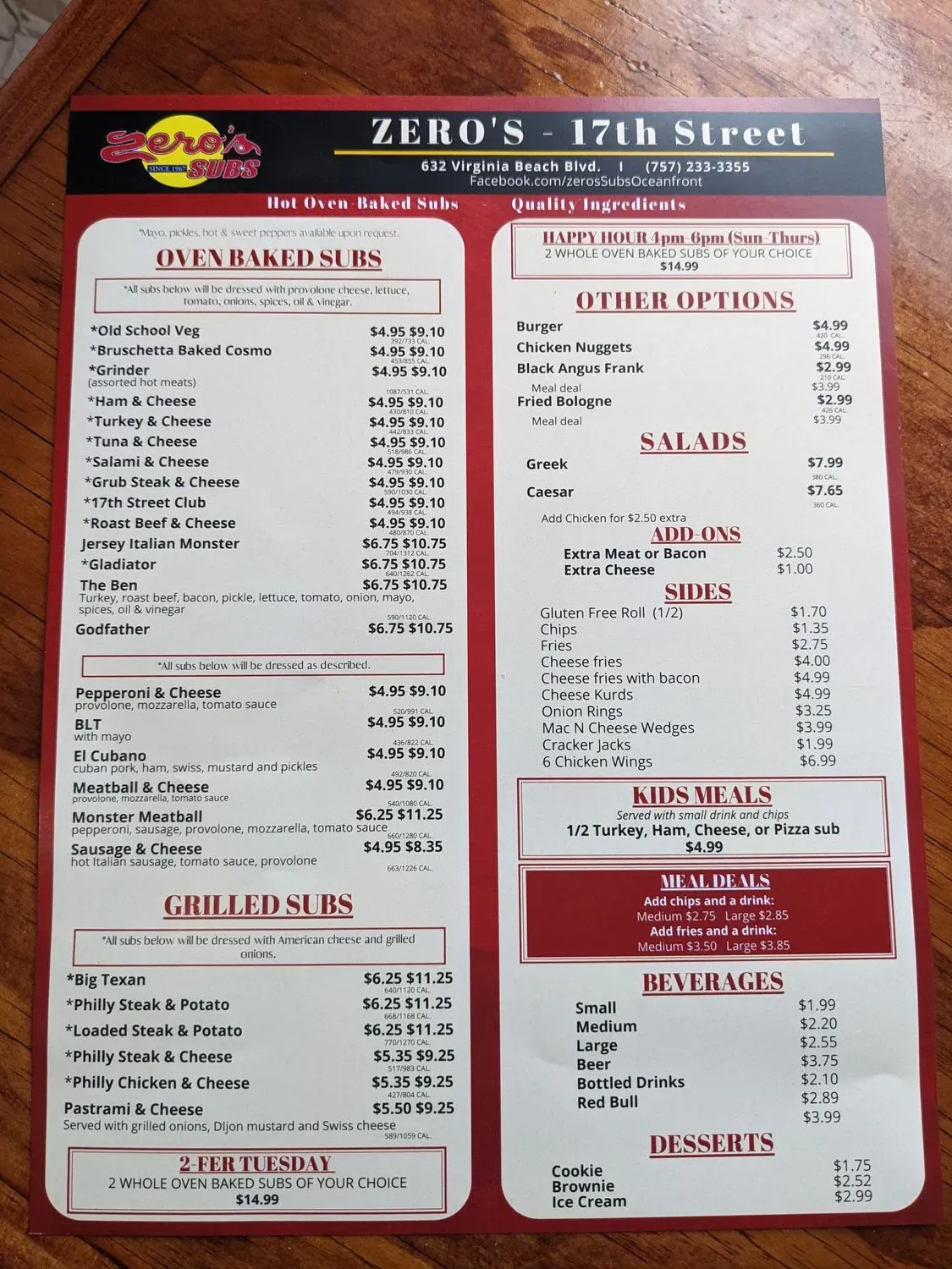 Menu 1