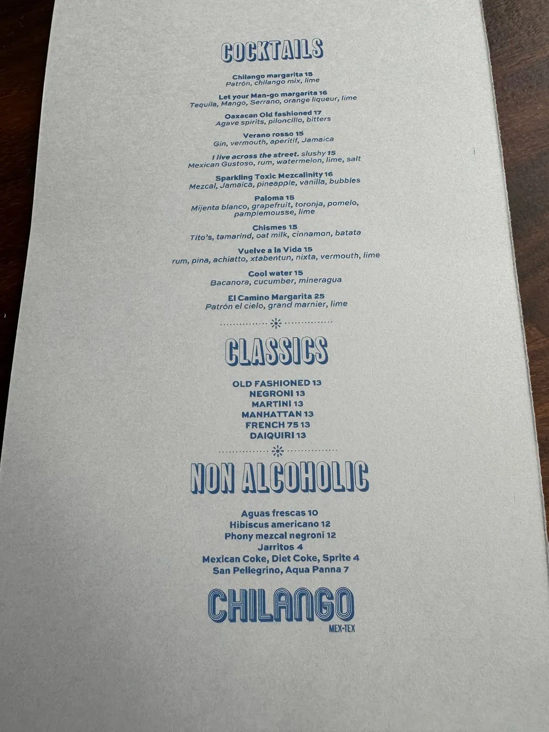 Menu 1