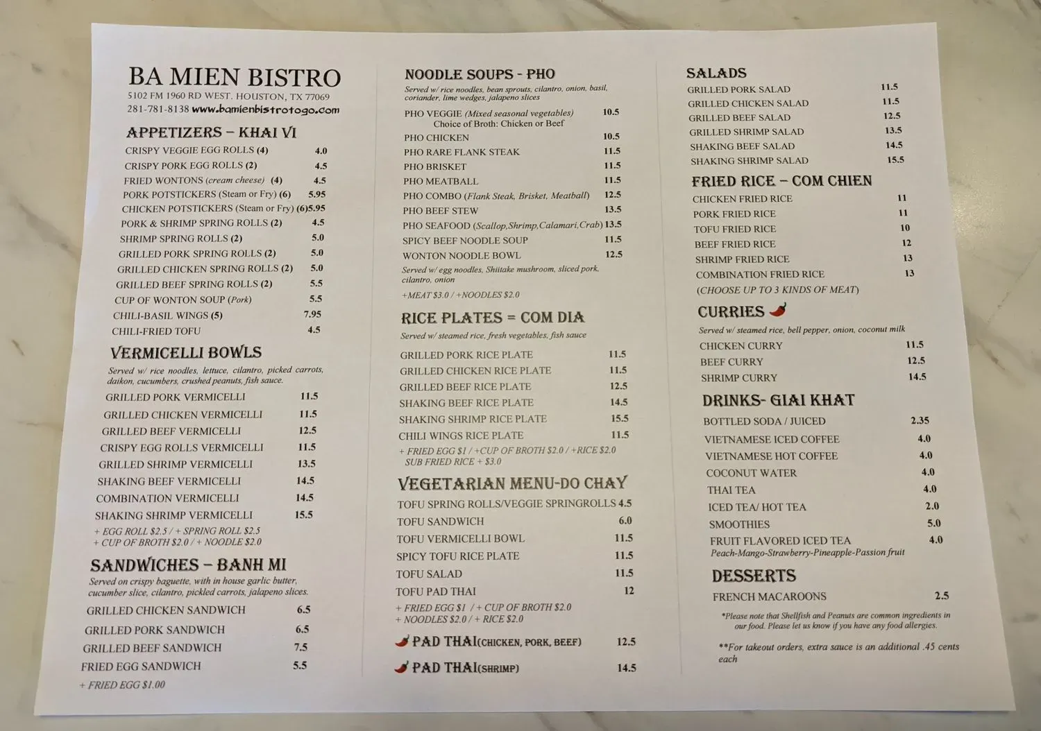 Menu 1