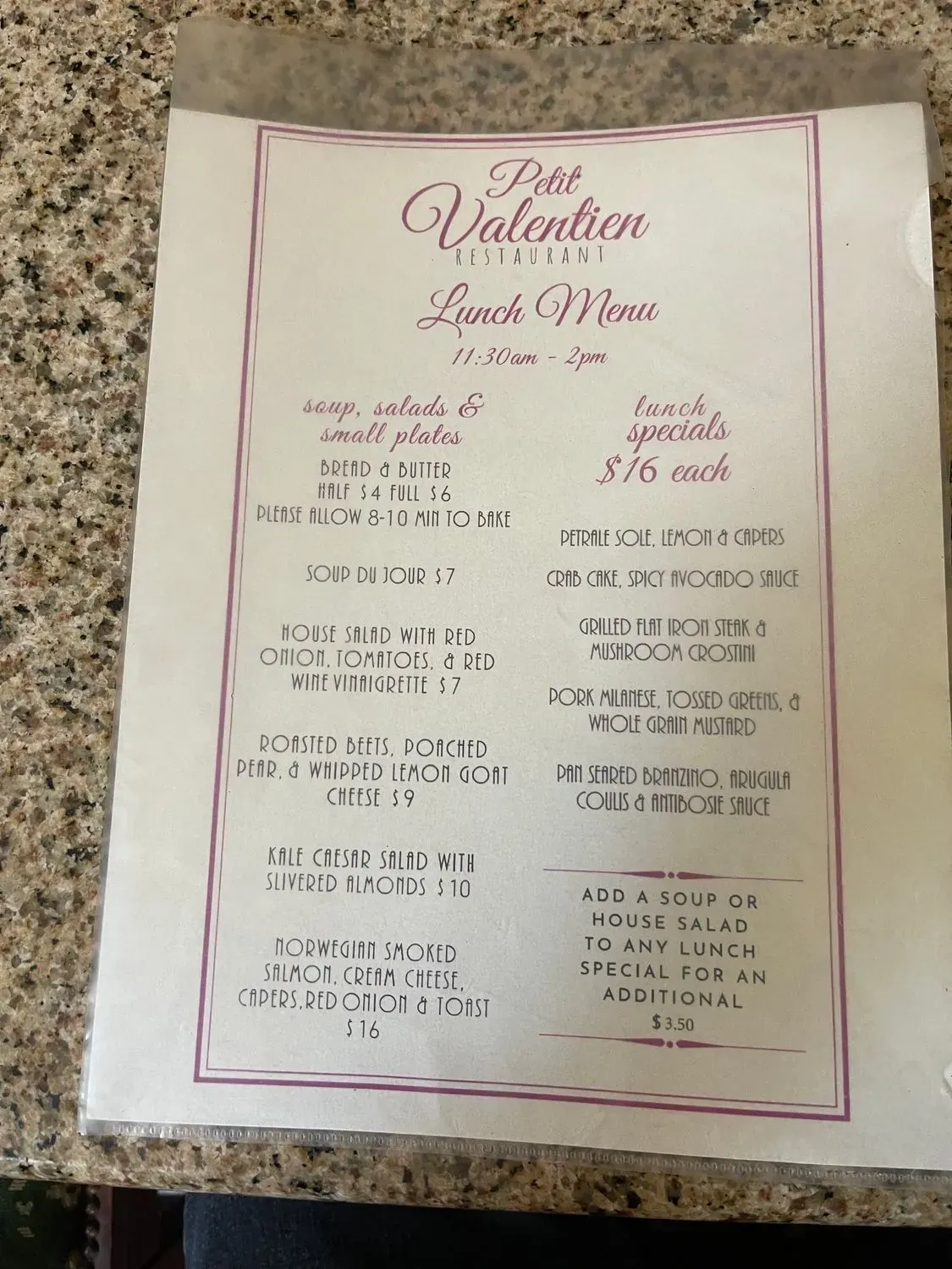 Menu 2