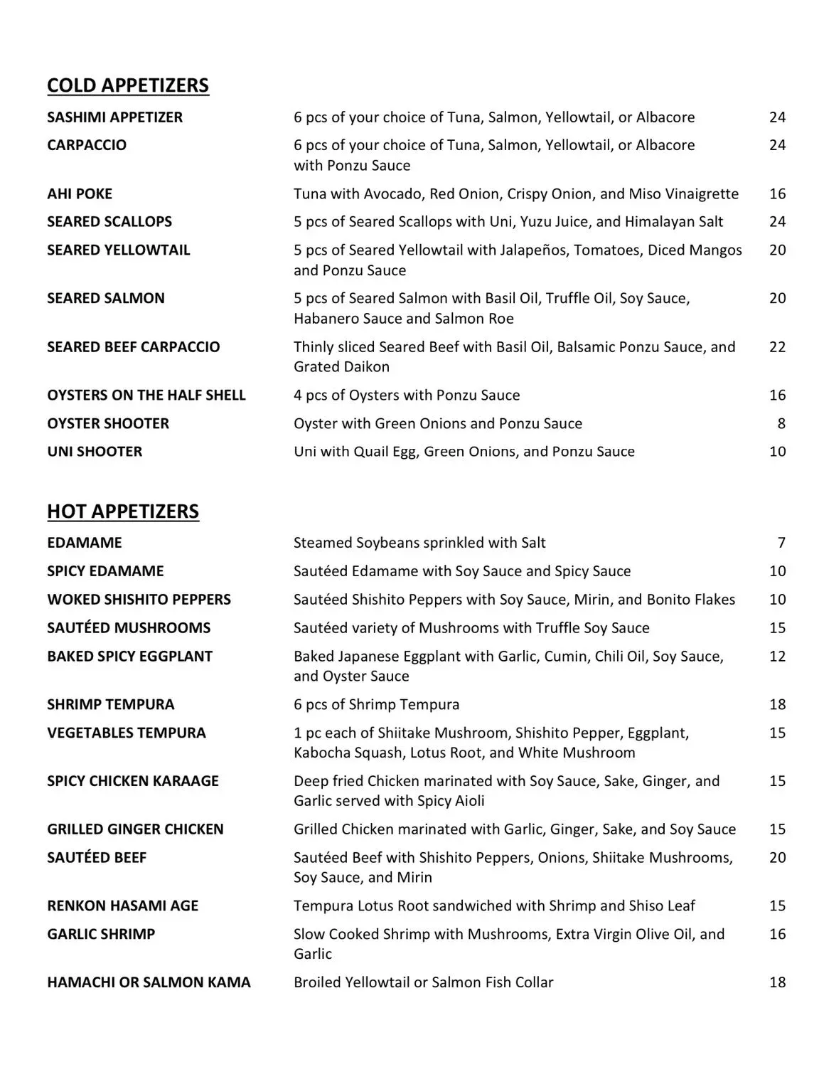 Menu 4