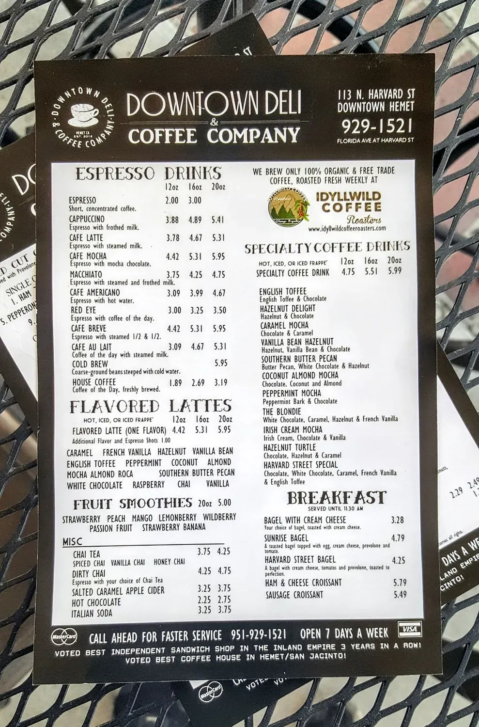 Menu 5