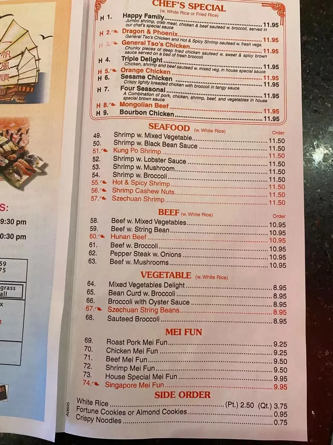 Menu 6