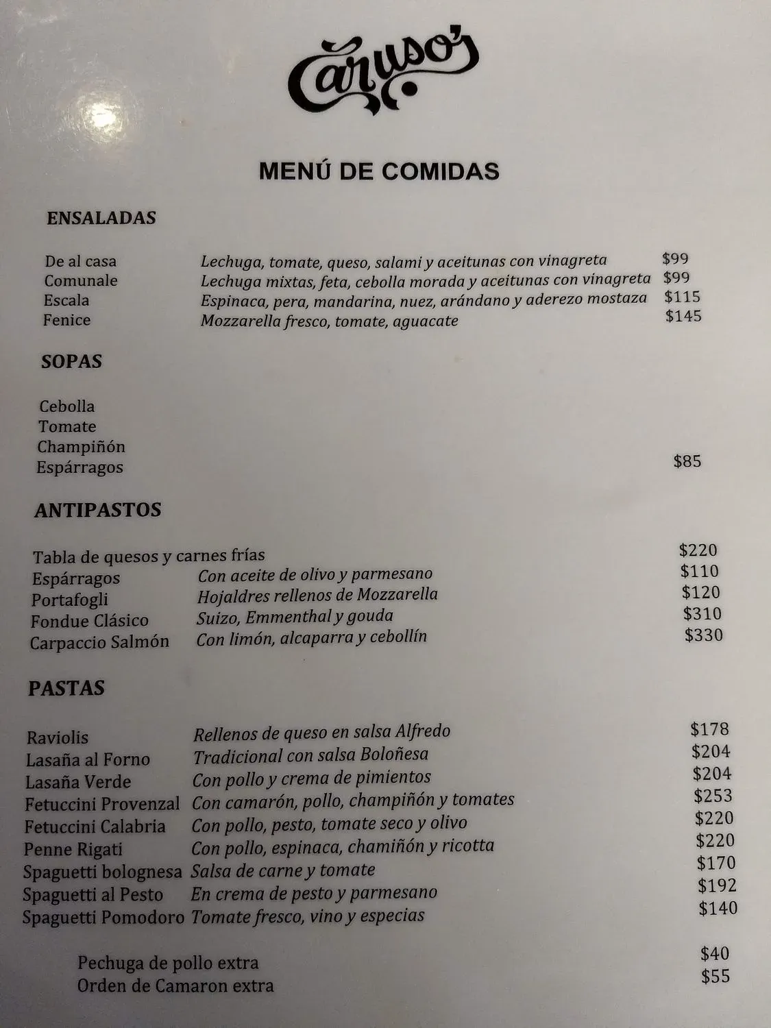 Menu 2