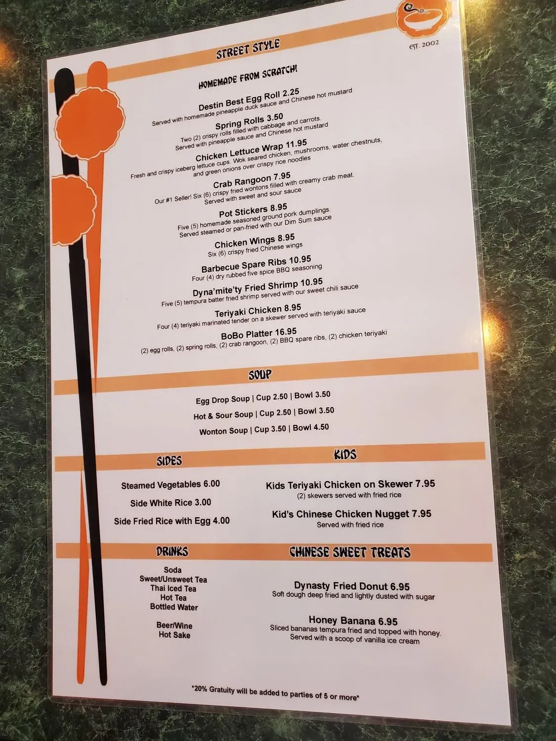 Menu 2