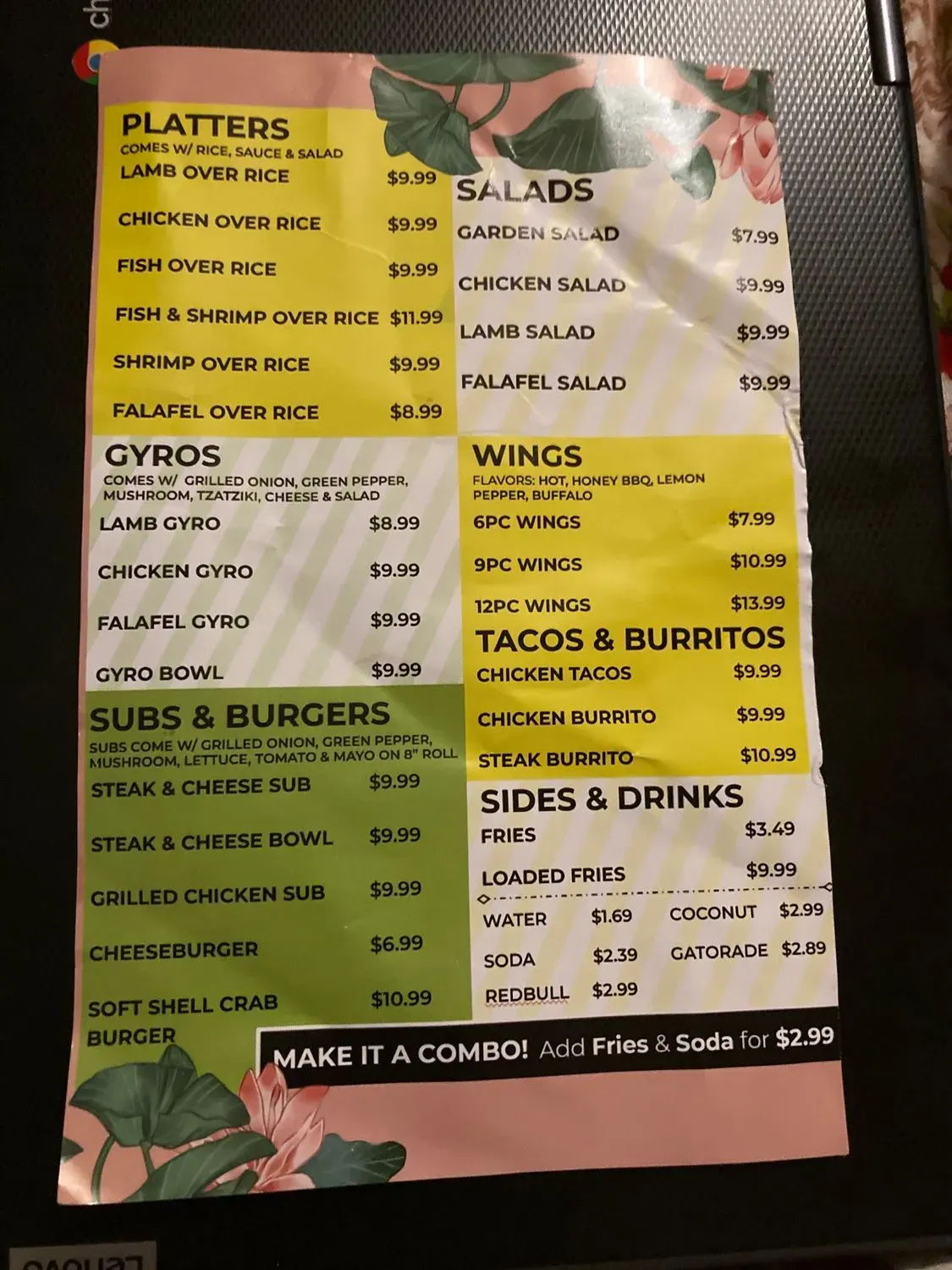 Menu 3