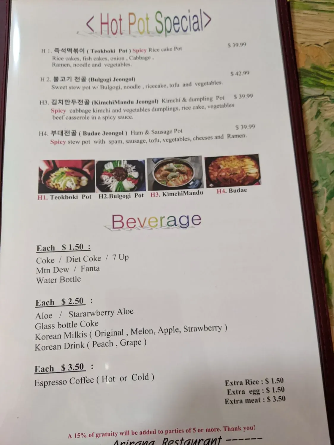 Menu 4