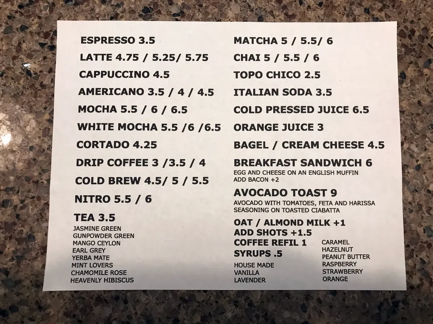 Menu 2